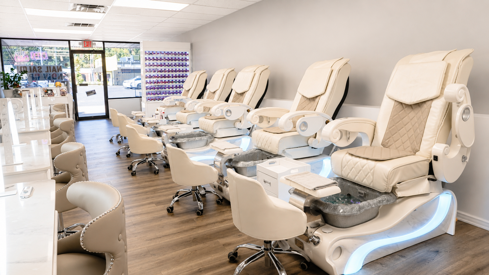 Southern Nails and Spa nail work in Spartanburg, South Carolina